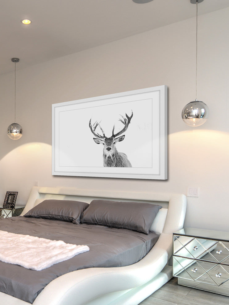 Marmont Hill, "Majestic Antlers" Framed Painting Print, 36x24