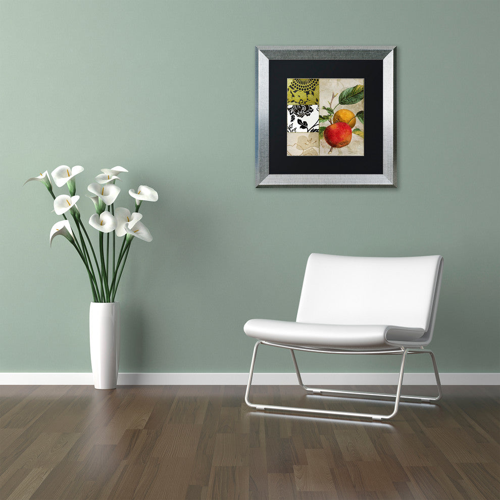 Color Bakery 'SoHo II' Art, Silver Frame, Black Matte, 11"x11"