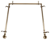 Andre Multi Angle Ceiling Rod 48-84 inch, Antique Brass, Three Sided