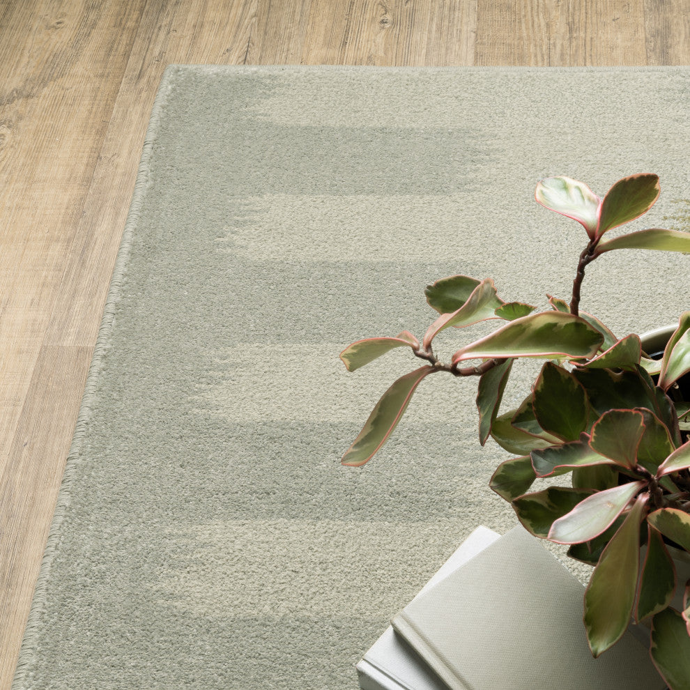Bastian Abstract Striped Beige/ Grey Indoor Area Rug, Beige, 9'10"x12'10"
