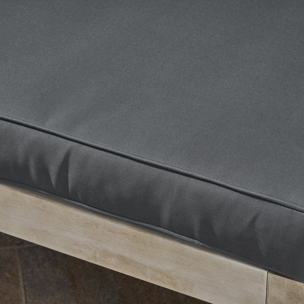 Arnold Outdoor Acacia Wood 8 Seater Sectional Sofa Set With Coffee Table