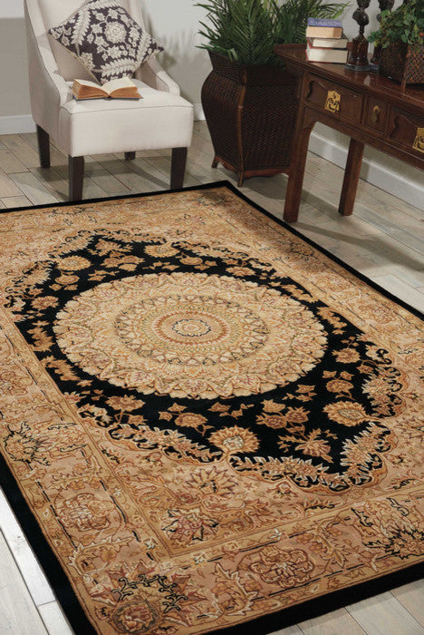 Nourison Nourison 2000 2233 Rug, Black, 5'6"x8'6"
