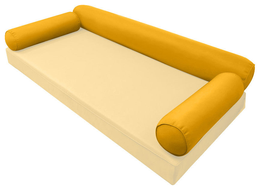 Style 6 Twin Size Pipe Trim Bolster Pillow Cushion Outdoor Slip Cover ONLY AD108