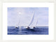 "Blue Sails" Framed Digital Print by Diane Romanello, 33x25"