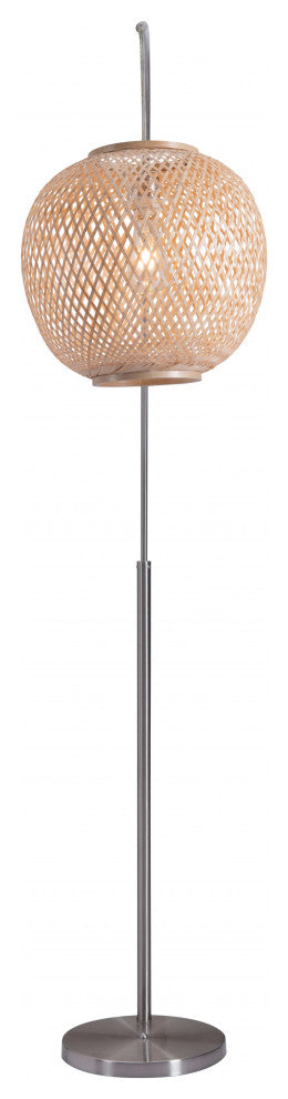 Natural Cozy Arching Floor Lamp
