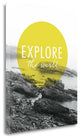 "Explore The World" By Laura Marshall, Giclee Print on Gallery Wrap Canvas