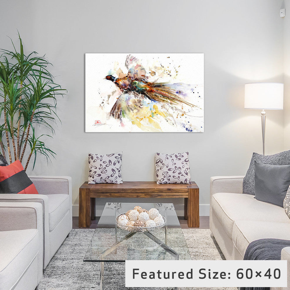 "Colorful Pheasant" by Dean Crouser, 26x18x1.5