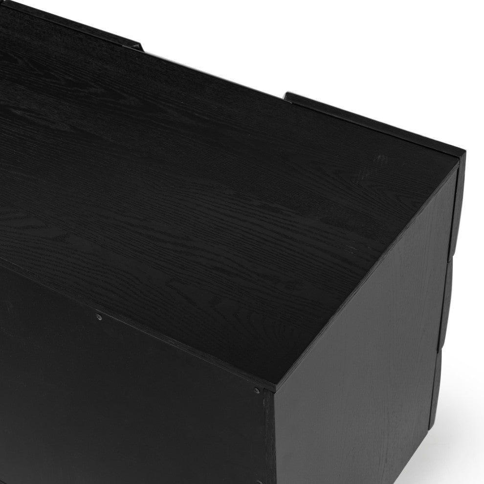 Safavieh Couture Beethoven 6 Drawer Dresser, Black
