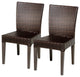 Barbados Square Dining Table with 4 Chairs Espresso