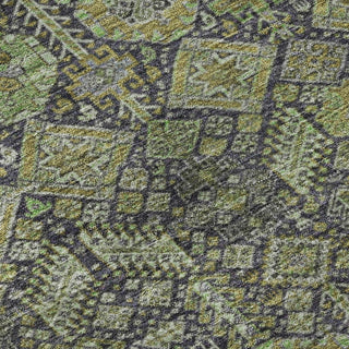Premium Machine Washable Mayfield AMF574 Green 8' x 10' Rug