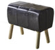 41" X 11" X 18" Black And Natural Bench