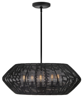 Hinkley Luca Medium Single Tier Chandelier, Black