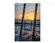 Sunrise Between the Pillars Landscape Photo Unframed Wall Art Print, 11" X 14"