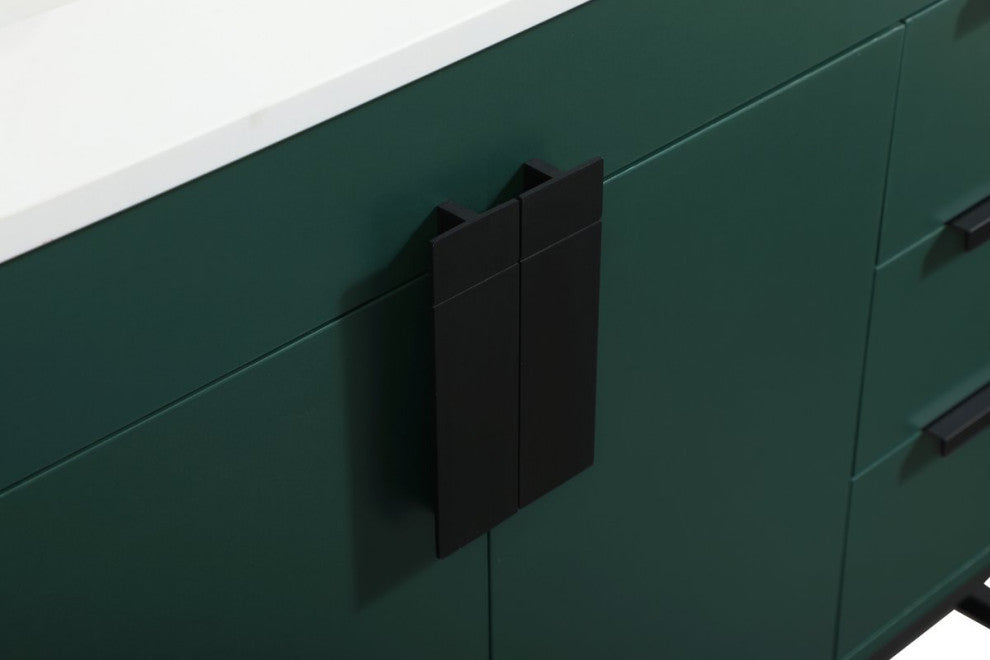 Home Living 22" Modern Green-Light Bathroom Vanity