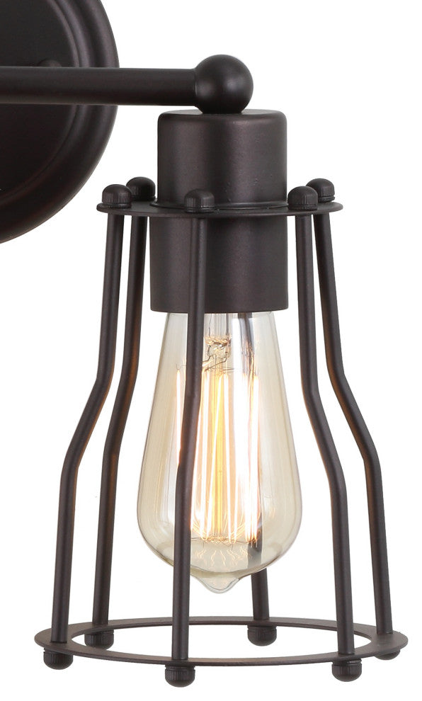 Evelyn Metal Vanity Light, Oil Rubbed Bronze, 2-Light