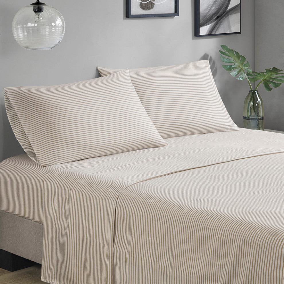 Madison Park Essentials Jaxon Stripe Comforter Set With Bed Sheets