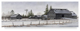 "Amish Winter" by John Morrow, Canvas Art, 8"x24"