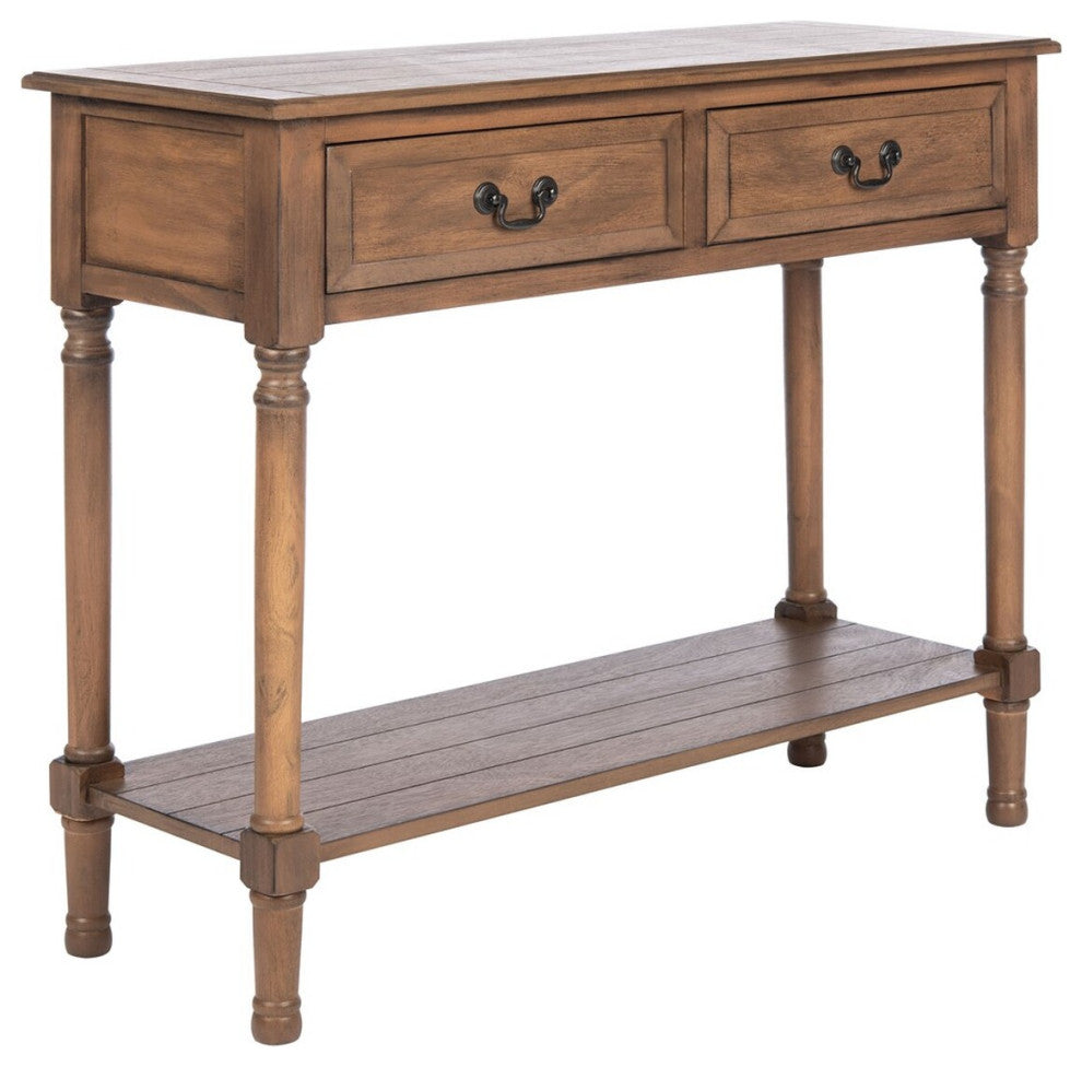 Safavieh Primrose 2 Drawer Console Table, Brown