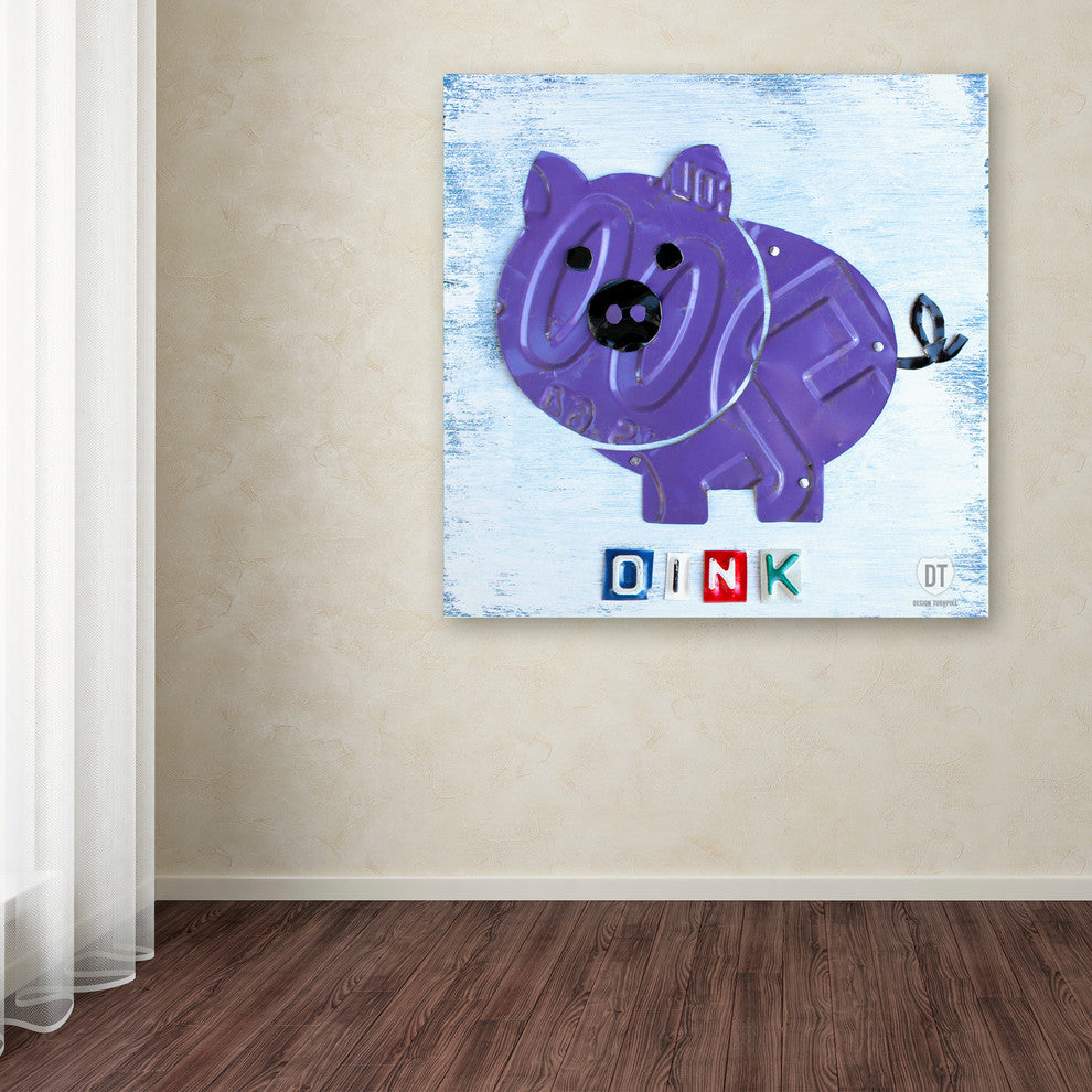 "Oink the Pig" Canvas Art by Design Turnpike