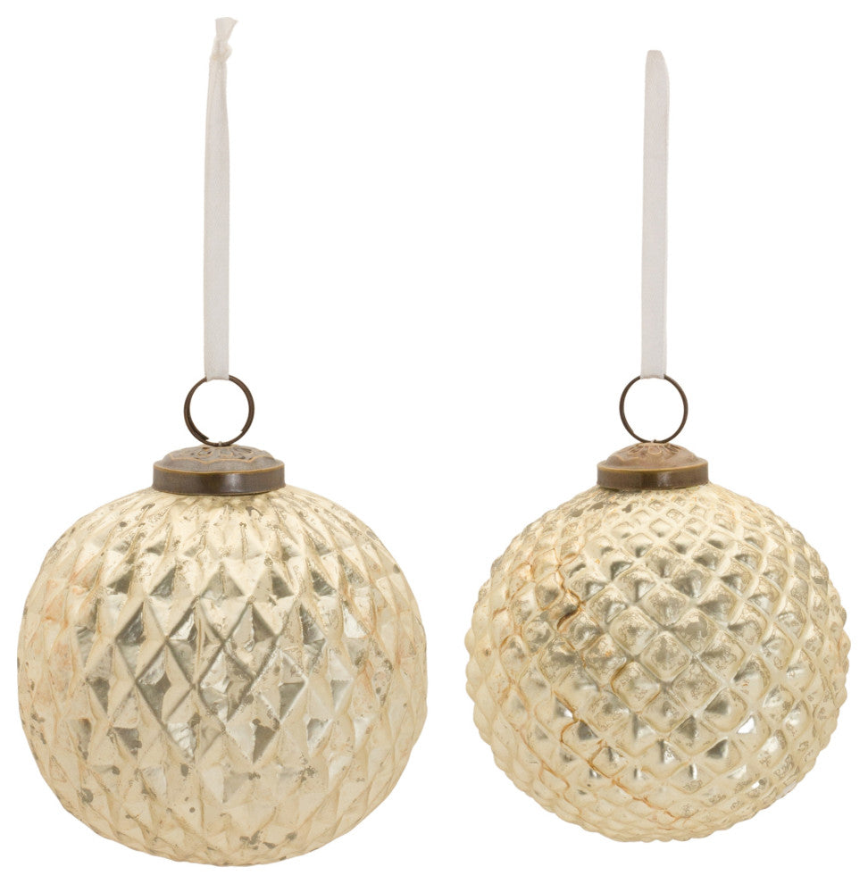 Harlequin Glass Ornament, 6-Piece Set