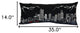 35" Black Denver Nighttime Skyline Lumbar Decorative Pillow