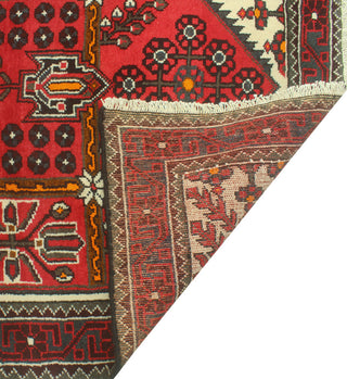 Fine Vintage Distressed Apolonio Red/Ivory Runner, 3'9 x 10'3