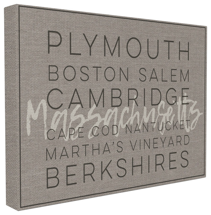'Massachusetts Berkshires Boston Salem', Stretched Canvas, 24"x1.5"x30"