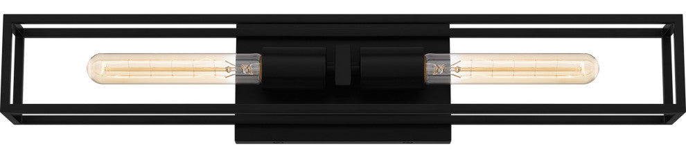 Quoizel LGN8624 Leighton 2 Light 24"W Bath Bar - Matte Black