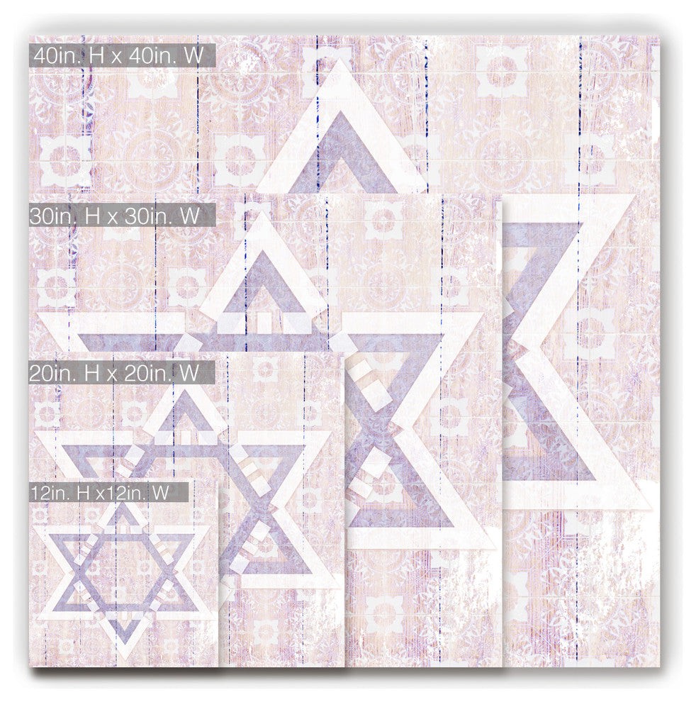 Ready2HangArt Inspirational 'Star of David II' Wrapped Canvas Wall Art