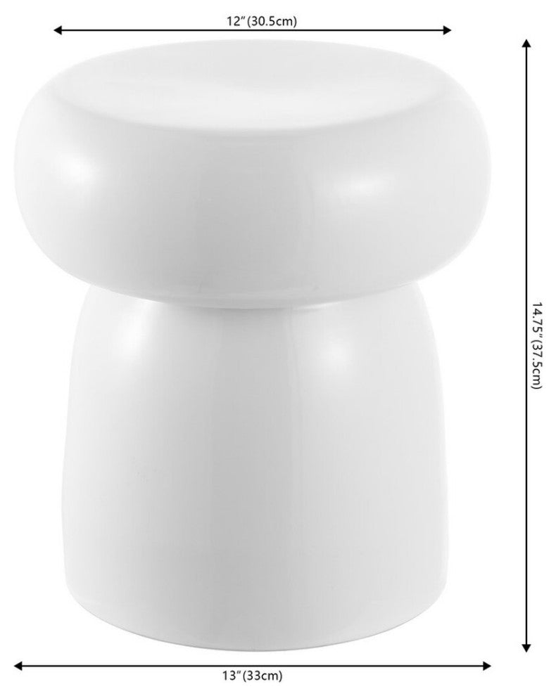Safavieh Millia 14.75" Garden Stool, White