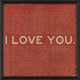 I Love You Print, Red