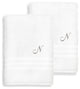 Denzi Bath Sheets With Monogrammed Letter, Set of 2, N