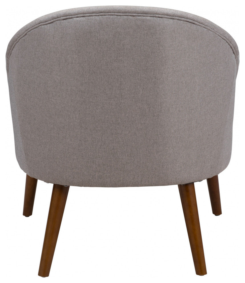 Light Gray Wooden Deep Chair