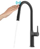 Oletto Pull-Down 1-Hole Kitchen Faucet, Matte Black, Model Ktf-3101mb