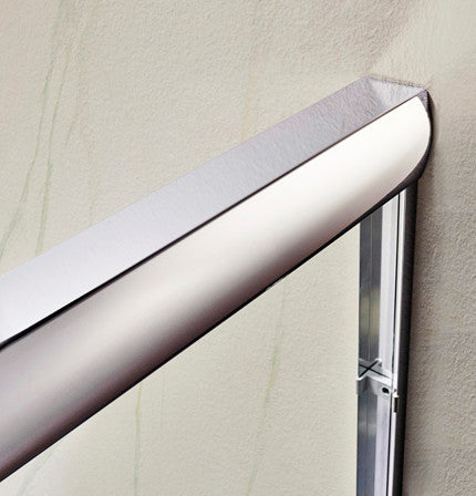 76"Hx60"W Framed Sliding Shower Door, Chrome