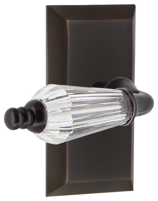 Studio Plate Passage Parlor Lever, Timeless Bronze