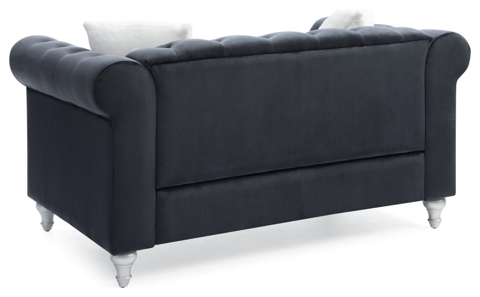Raisa Loveseat, Black