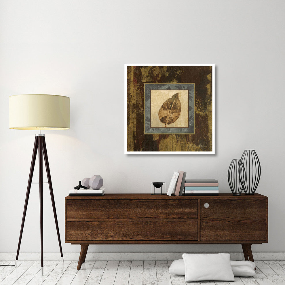"Autumn Leaf Square III" Digital Paper Print by Silvia Vassileva, 38"x38"