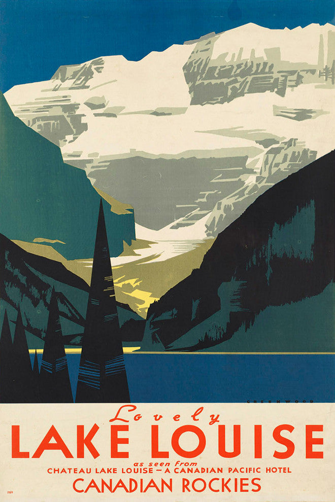 "Canadian Rockies II" Painting Print on Wrapped Canvas, 20"x30"