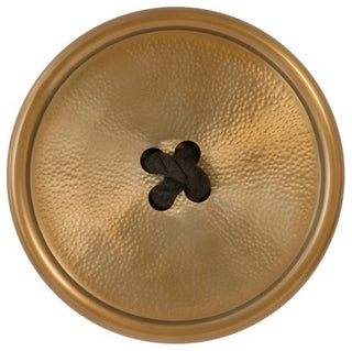 Button Wall Tile, Hammered Metal, Brass