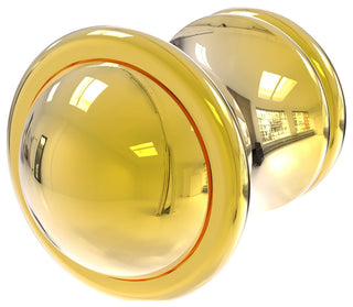 Carolina Cabinet Knob, Polished Brass