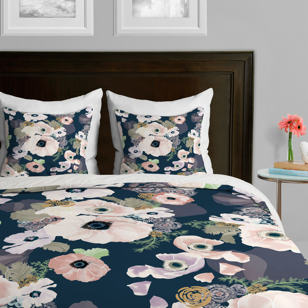 Deny Designs Khristian A Howell Une Femme In Blue Duvet Cover - Lightweight
