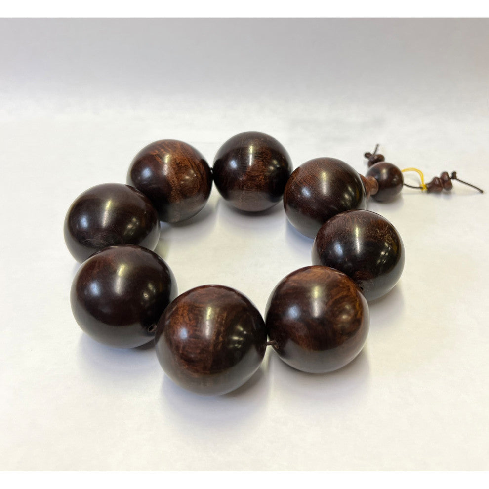 Chinese Huanghuali Rosewood Beads Hand Rosary Praying Bracelet Hws2412