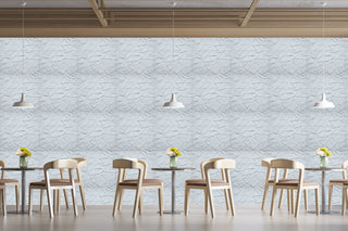 White Broken Tile 3D Wall Panels, Set of 10, Covers 26.9 Sq Ft