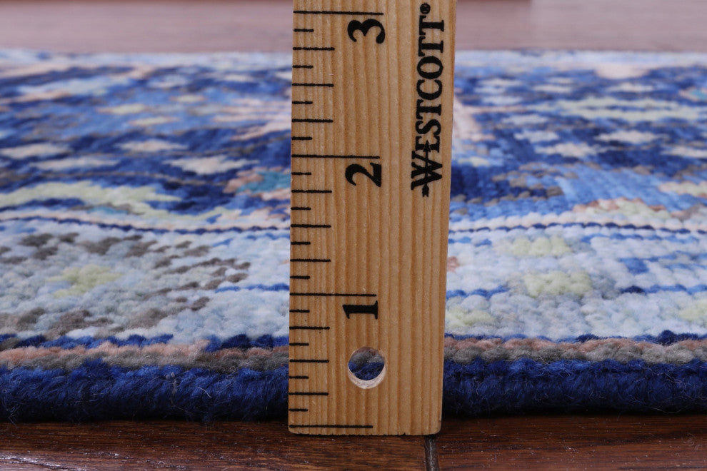 Runner Turkish Oushak Handmade Wool Rug 2' 7" X 8' 1" - Q15481