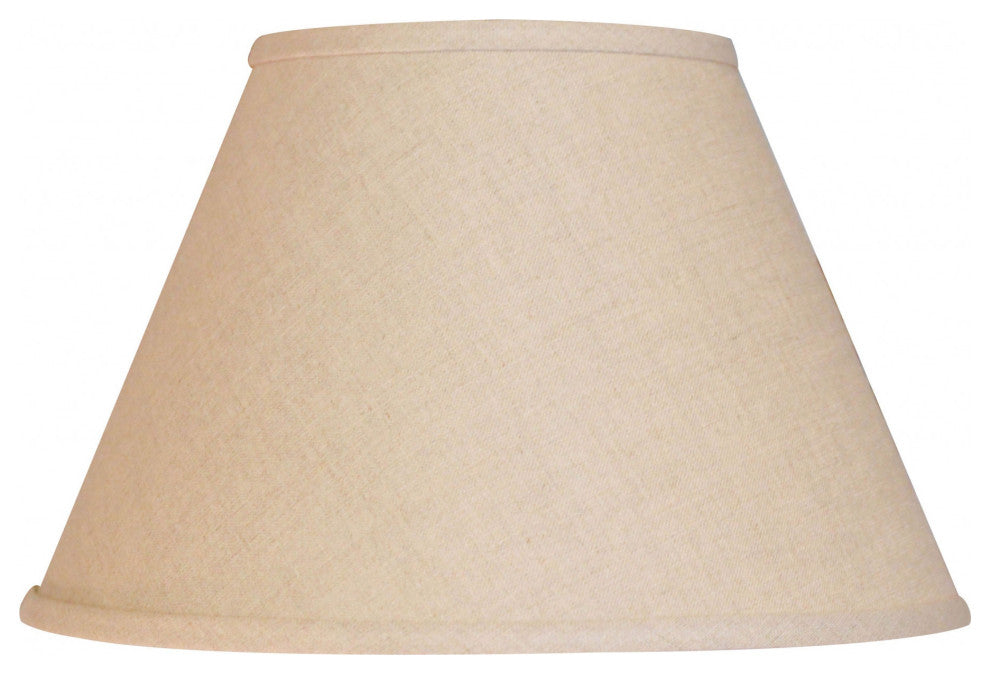 12" Dark Wheat Premium Empire Slanted Linen Lampshade