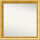 Wall Mirror, Townhouse Gold Wood, 24x24