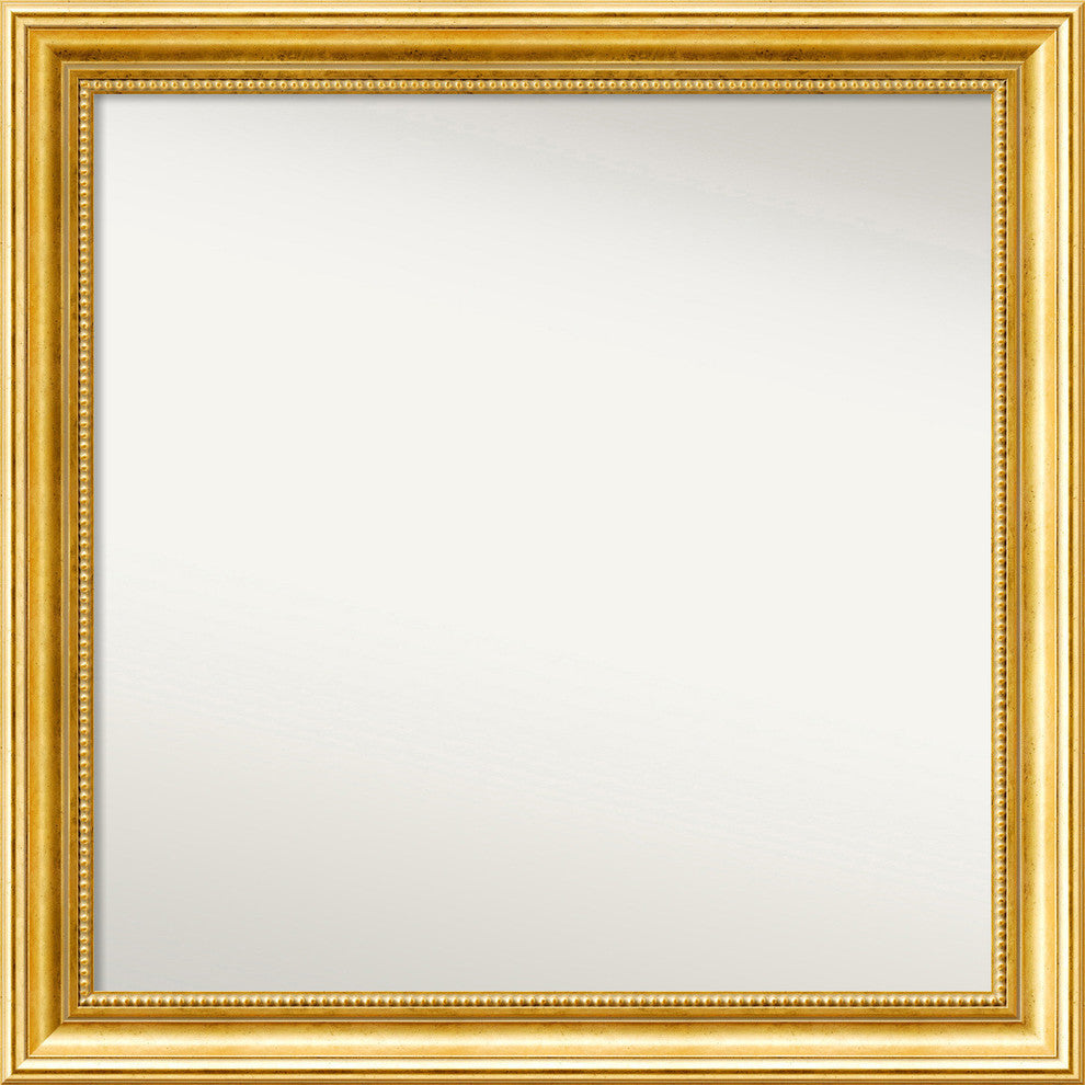 Wall Mirror, Townhouse Gold Wood, 24x24