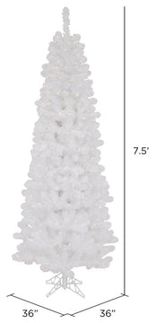 7.5' X 36" White Salem Pencil Dural 350C
