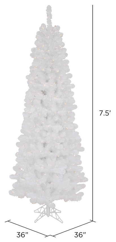 7.5' X 36" White Salem Pencil Dural 350C